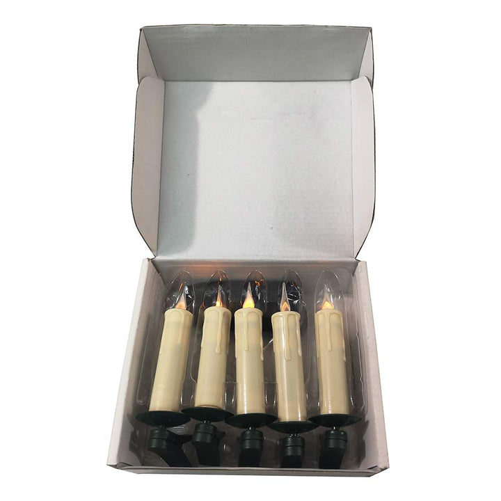 Kurt S. Adler Kurt Adler Battery-Operated 5 Warm White LED Light Candles - Diamond Home USA