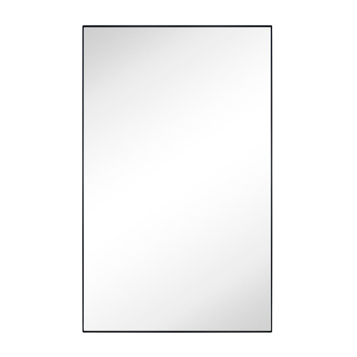 Black Surface and Recessed Mount Squared Rectangle Medicine Cabinet with - Diamond Home USA
