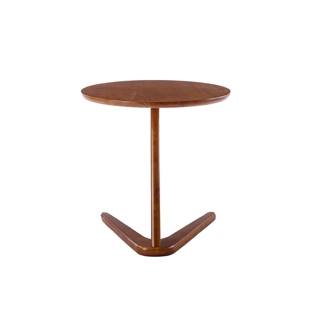 Side Table Round Small Accent End for Living Room/Bedroom/Office Classic Wood - Diamond Home USA