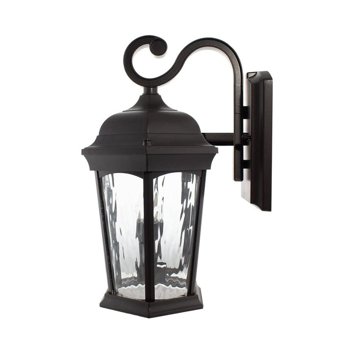 Lighting Water Glass Flame Lantern Integrated Photocell Motion-Sensor with - Diamond Home USA