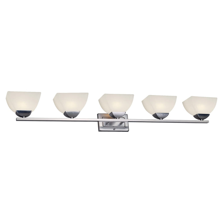 Forte 5744-05-55 Five Light Bath Bracket Silver
