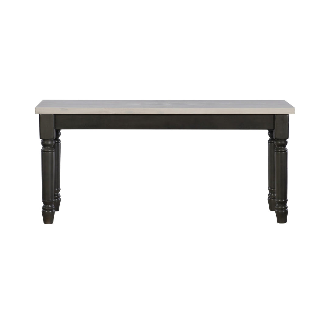 Powell Willow Modern Farmhouse Wood Bench Brown Painted - Diamond Home USA
