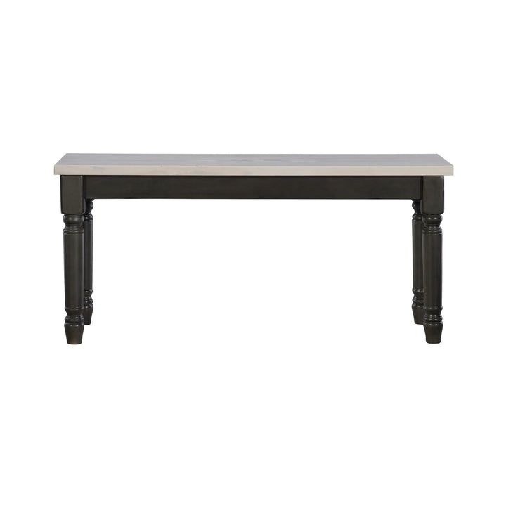Powell Willow Modern Farmhouse Wood Bench Brown Painted - Diamond Home USA