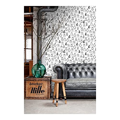 White Perfume Bottles Wallpaper 20.5 X Abstract Washable - Diamond Home USA