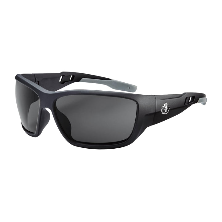 Ergodyne Skullerz Baldr Safety Sunglasses-Black Frame Smoke Lens