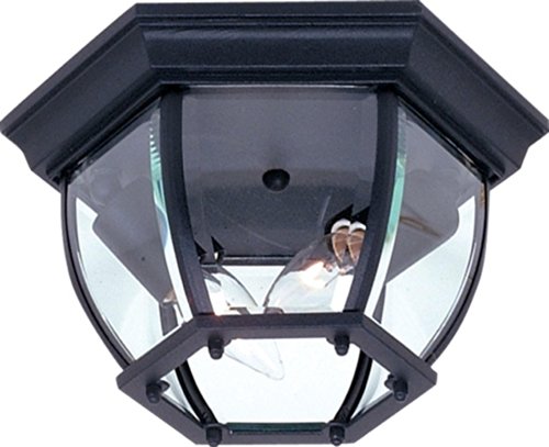 Artcraft Lighting Classico Outdoor Hexagonal Ceiling Mount Black - Diamond Home USA