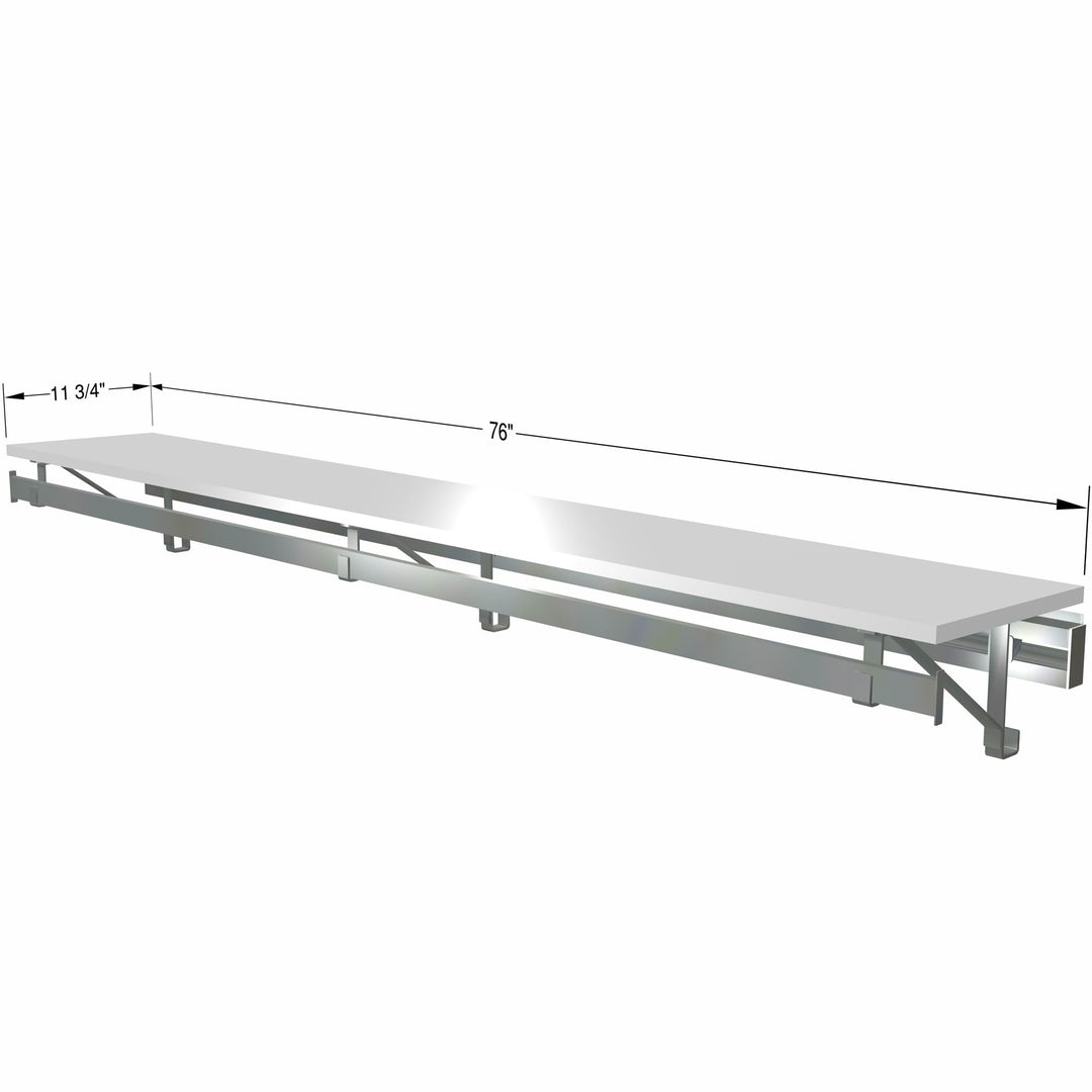 Arrange A Space Arrrange a Space RCMSY Best 52" Single Shelf/Hang Rod Kit