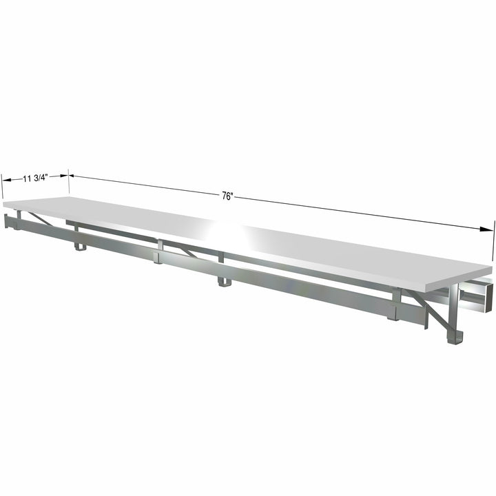 Arrange A Space Arrrange a Space RCMSY Best 52" Single Shelf/Hang Rod Kit