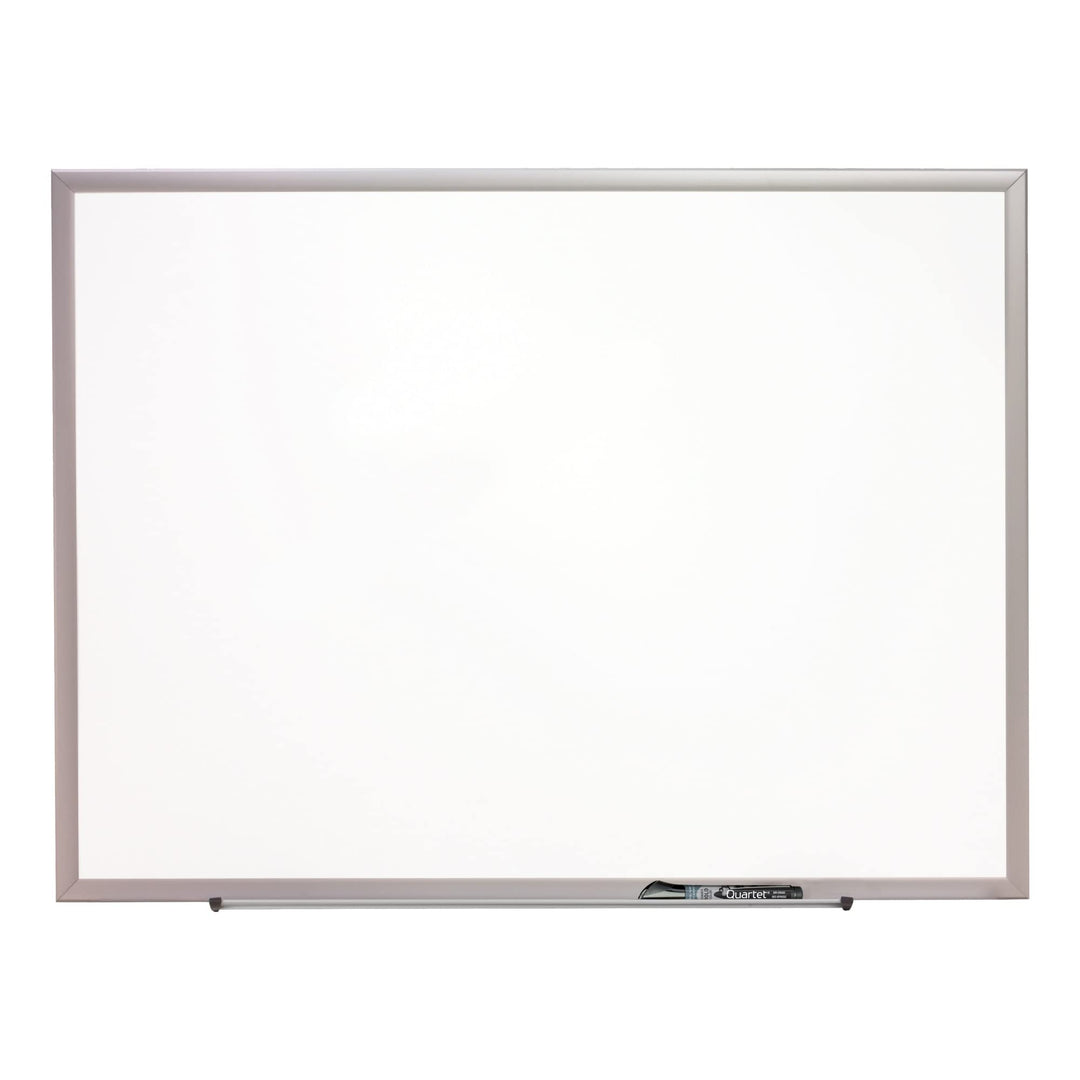 Quartet Magnetic Porcelain Whiteboard 4' x 3' White Board Premium Duramax Silver