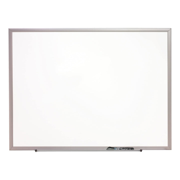 Quartet Magnetic Porcelain Whiteboard 4' x 3' White Board Premium Duramax Silver