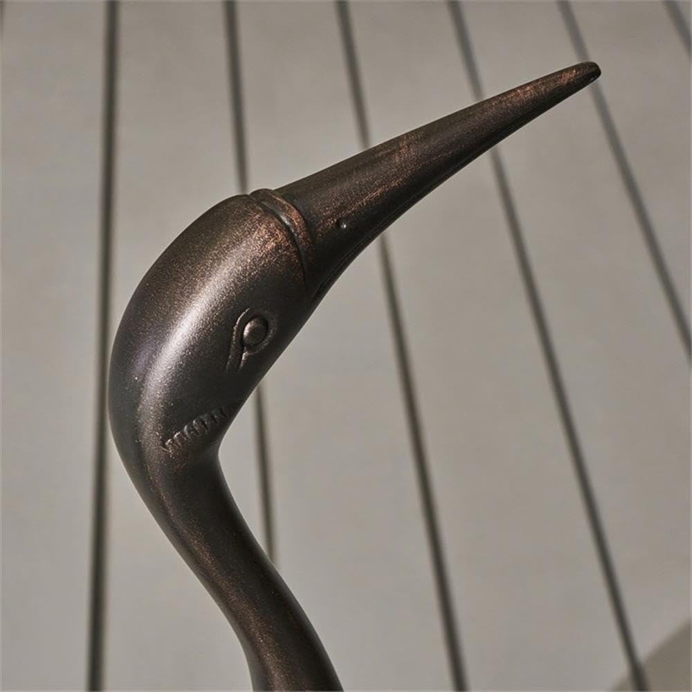 Noble House Scarlet Outdoor Aluminum Crane Garden Statues (Set of 2) - Diamond Home USA