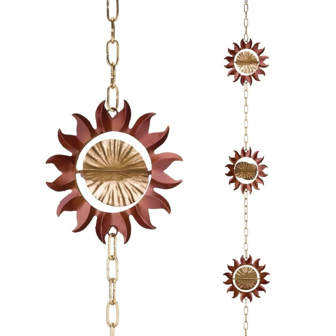 Rain Chain Sun Brown