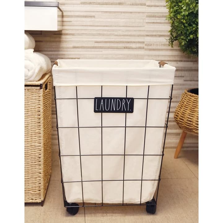 Heavy Duty Laundry Hamper On Wheels Laundry Black Metal