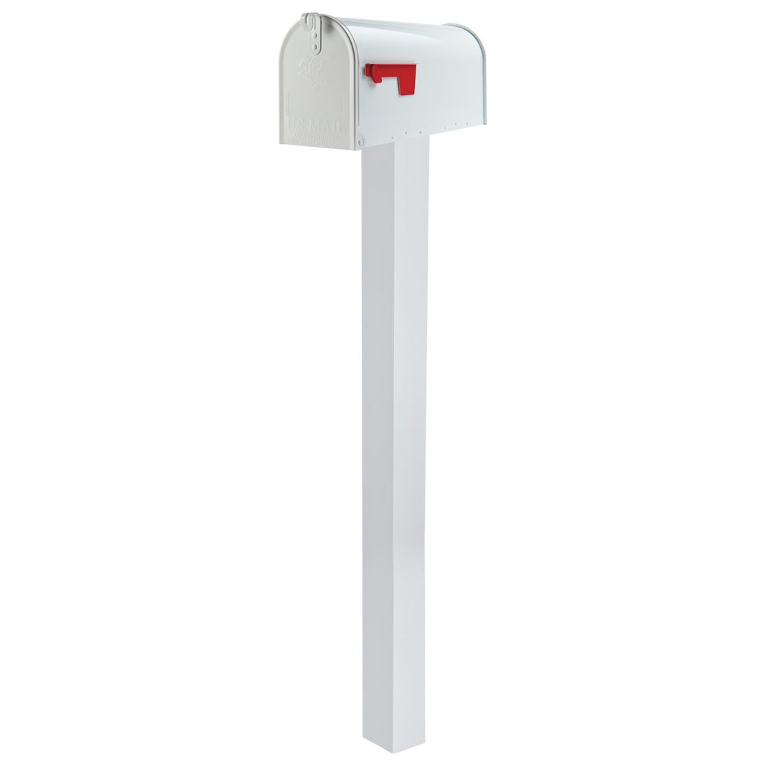 Gibraltar oxes Elite Large Capacity Galvanized Steel White Post-Mount - Diamond Home USA