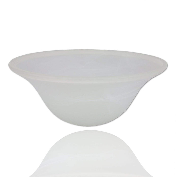 Glass Lamp Shade Replacement For Floor New Safe Ship Packaging (White) White