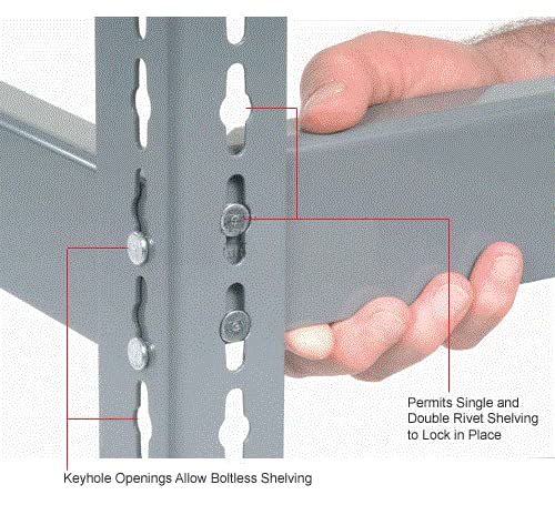 Global Industrial 3' High Angle Post Gray 4/Pk - Diamond Home USA