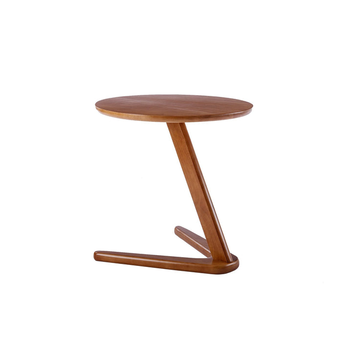 19.69"x20.08" Small Side Table Round Brown Modern Contemporary Wood - Diamond Home USA