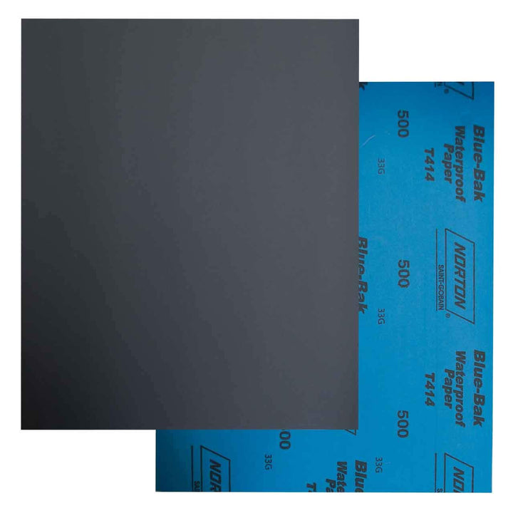 Norton 66261139361 9x11" Blue-Bak T414 Silicon Carbide Waterproof Paper