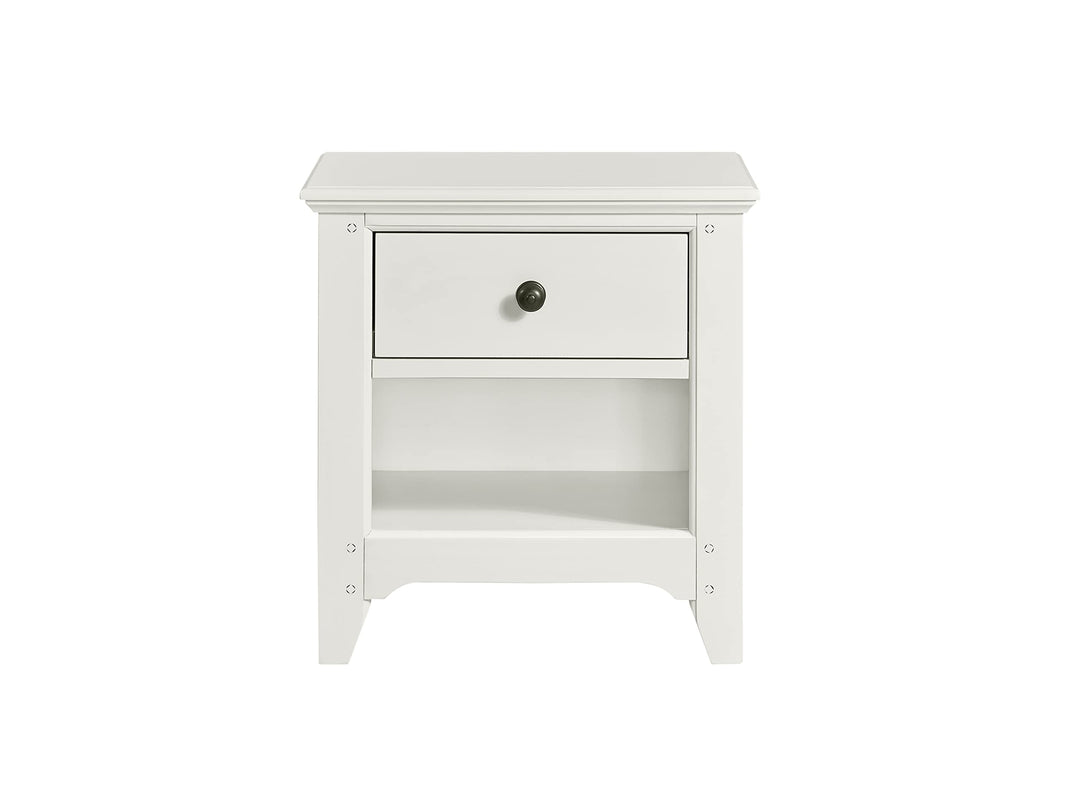 Intercon Tahoe Youth Wooden Farmhouse Drawer Seashell Nightstand - Diamond Home USA