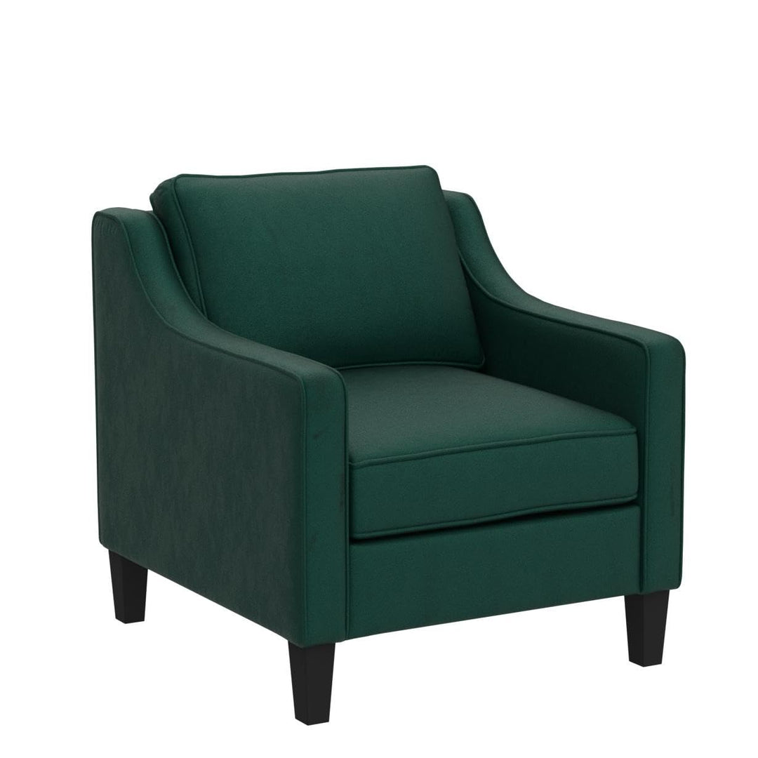 Christopher Knight Home Rachel Contemporary Velvet Club Chair Green Dark Brown - Diamond Home USA