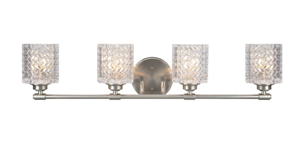 Aspen Creative 62059 Four-Light Metal Bathroom Vanity Wall Light Fixture 31 1/2" - Diamond Home USA