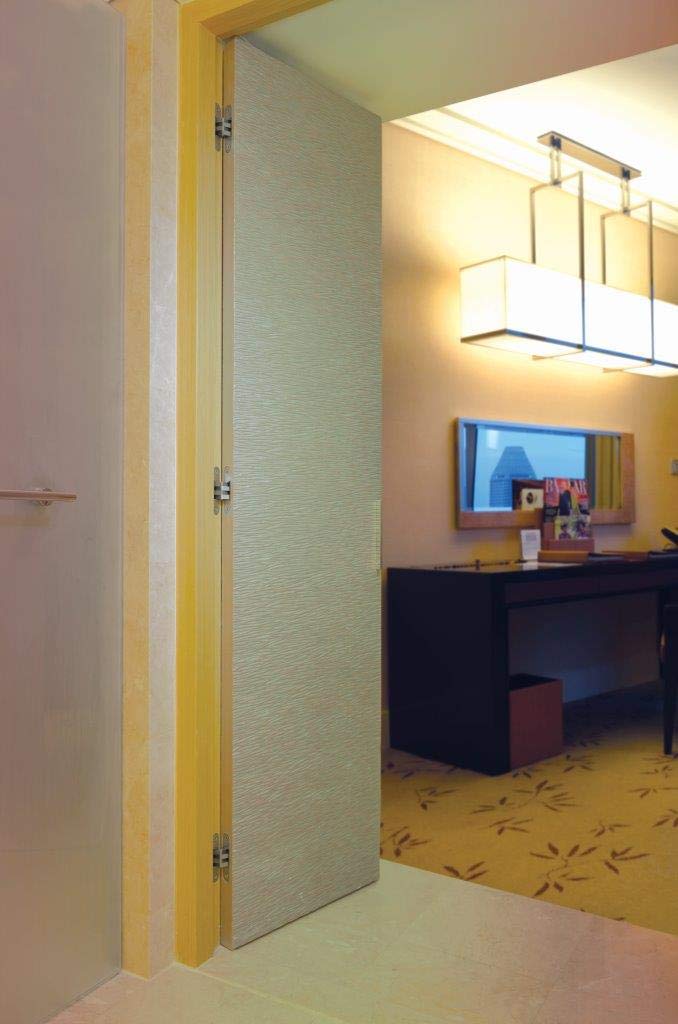 SOSS Invisible Hinge Model 216 20 Minute ire Rated Zinc Satin Chrome Exterior - Diamond Home USA