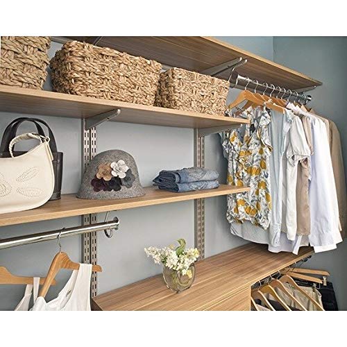 Organized Living freedomRail Wood Shelf 48-inch x 14-inch - Cypress Live - Diamond Home USA