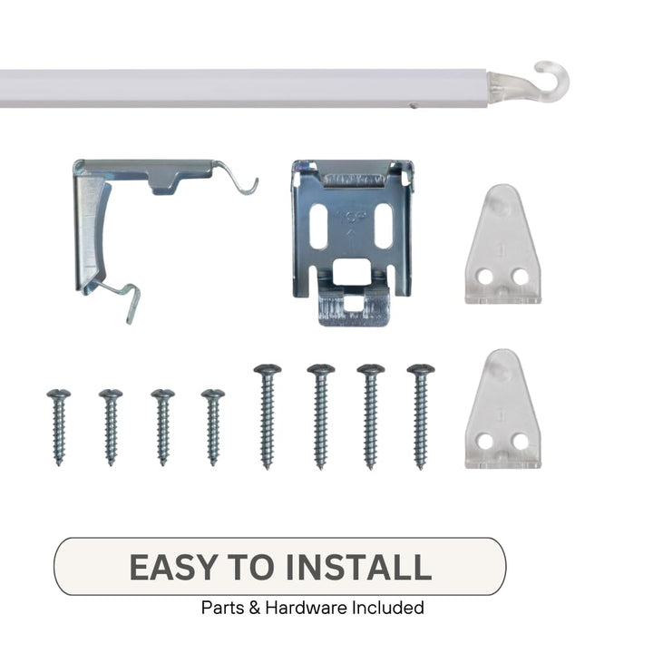 1" Cordless Vinyl Mini Blind - White