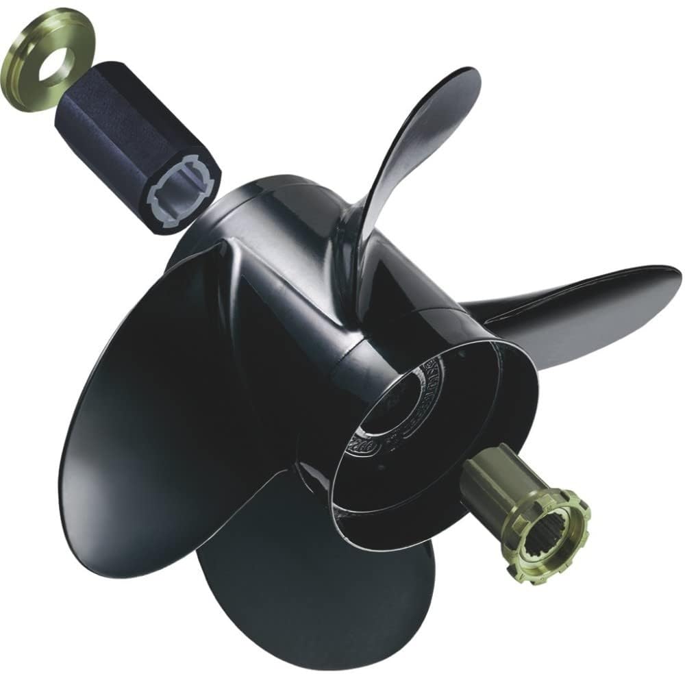 Michigan Wheel 992202 Vortex A-Series 4-Blade Aluminum Propeller - RH Black