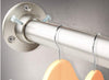 InStyleDesign 1" Premium Adjustable Closet Rod and Socket Set Satin Nickel 48 to 48 to 84 inches - satin nickel