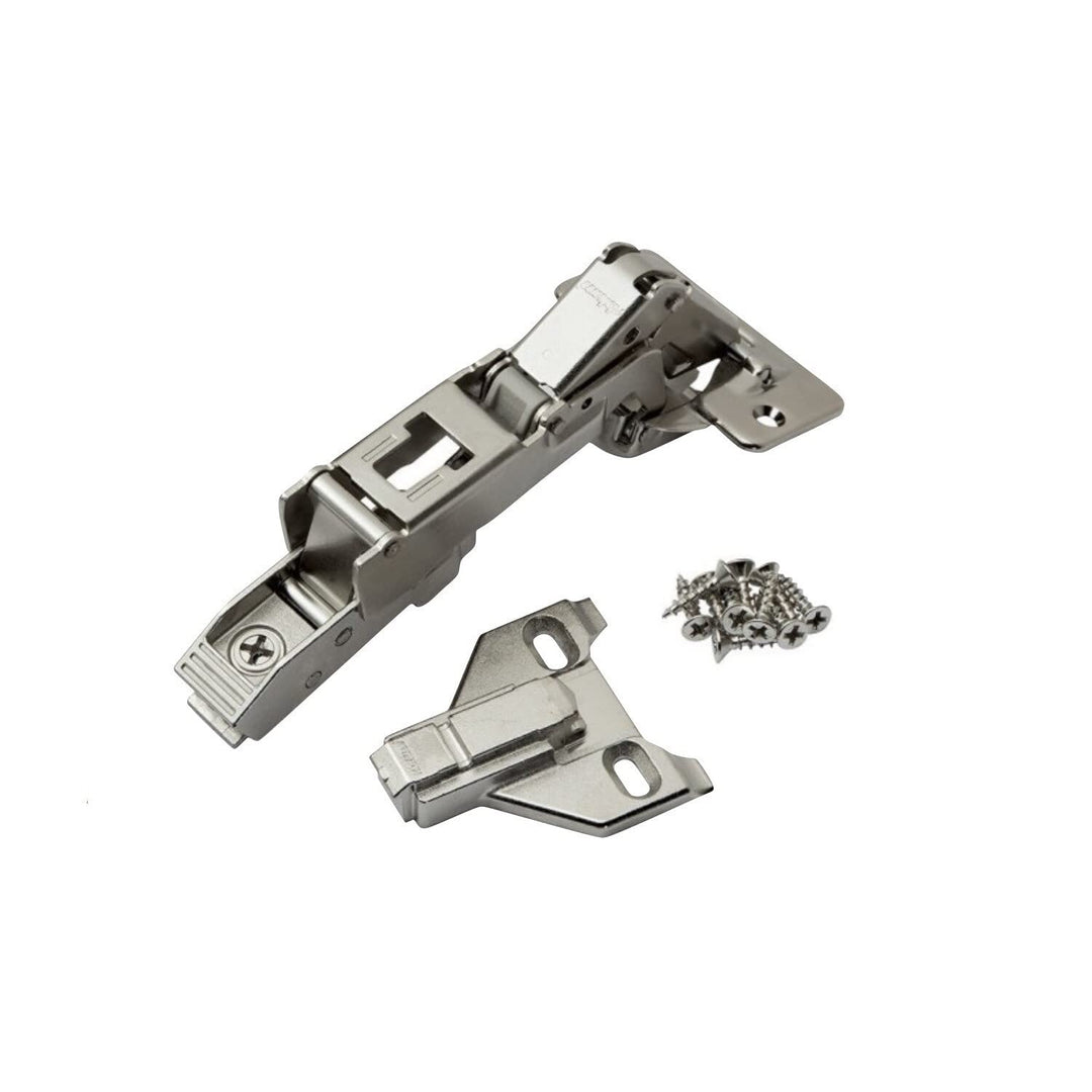 Clip Top Full Overlay Screw-on Cabinet Hinge with Face Frame Mounting Plate - Diamond Home USA