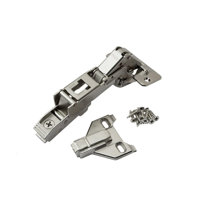 Clip Top Full Overlay Screw-on Cabinet Hinge with Face Frame Mounting Plate - Diamond Home USA