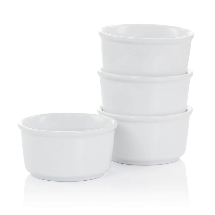 Dining 5 Piece And Mixing Bowl Set White Round - Diamond Home USA