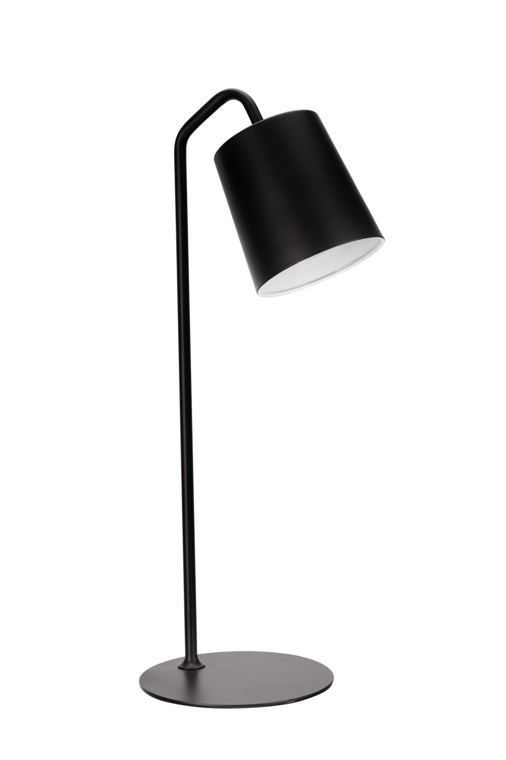 Aspen Creative Matte Black 40100-2 23" High Modern Desk Finish with Metal Lamp