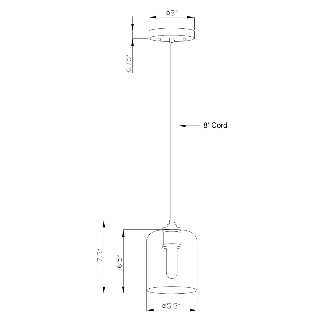 1-Light Black and Soft Gold Wall Sconce with Clear Glass Modern Contemporary - Diamond Home USA