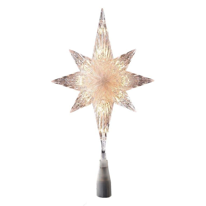 10-Light 11-inch Star Treetop Multi Color Plastic