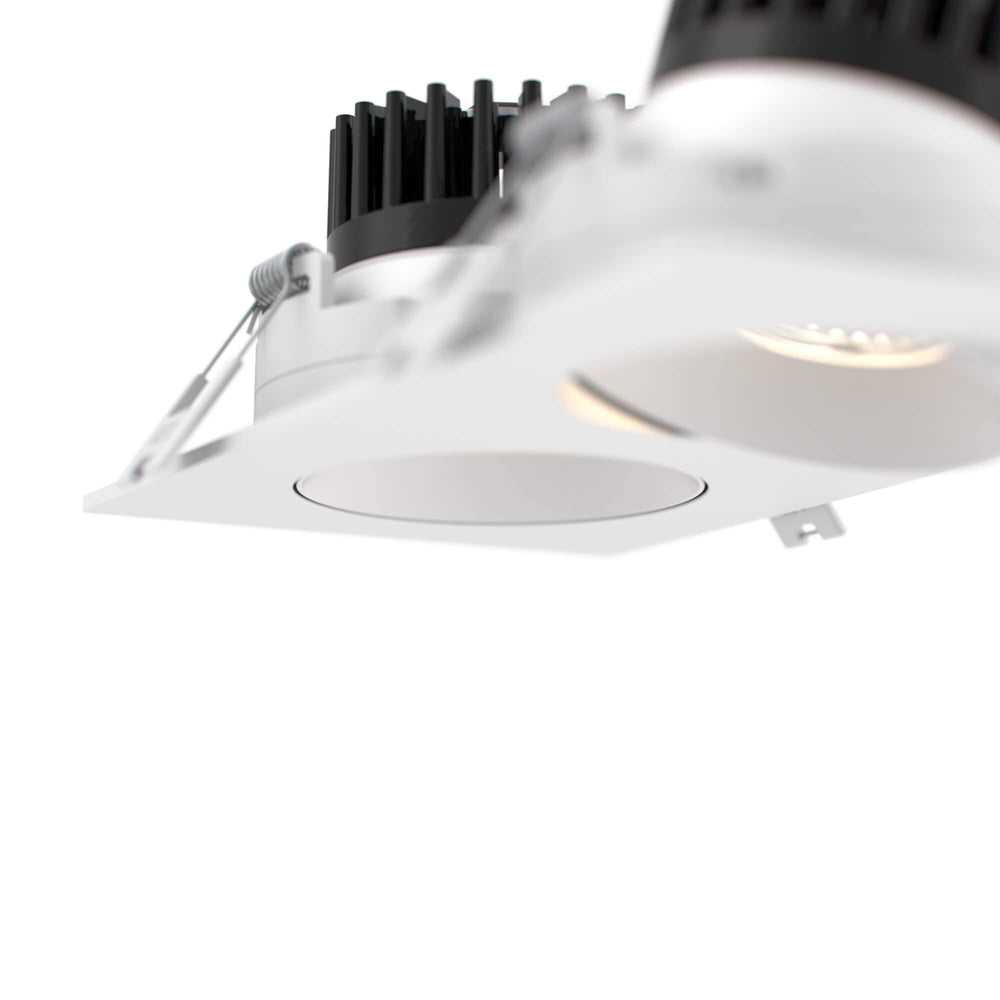 Revolve Duo 3.5 Inch Regressed Gimbal Downlight White - Diamond Home USA