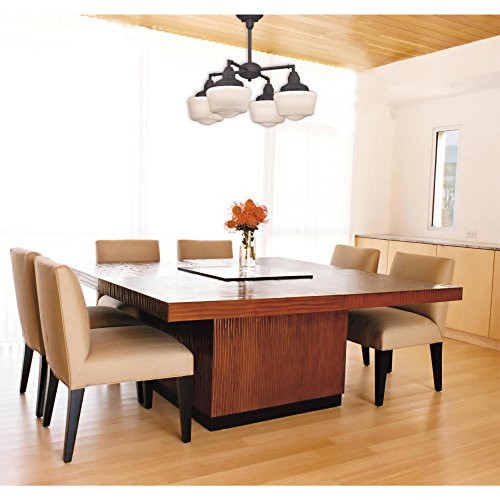 Westinghouse 6342000 Scholar Four-Light Indoor Convertible Chandelier/Semi-Flush - Diamond Home USA