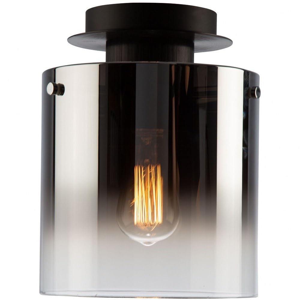 Artcraft AC11525SM Contemporary Modern One Light Flush Mount from Henley - Diamond Home USA