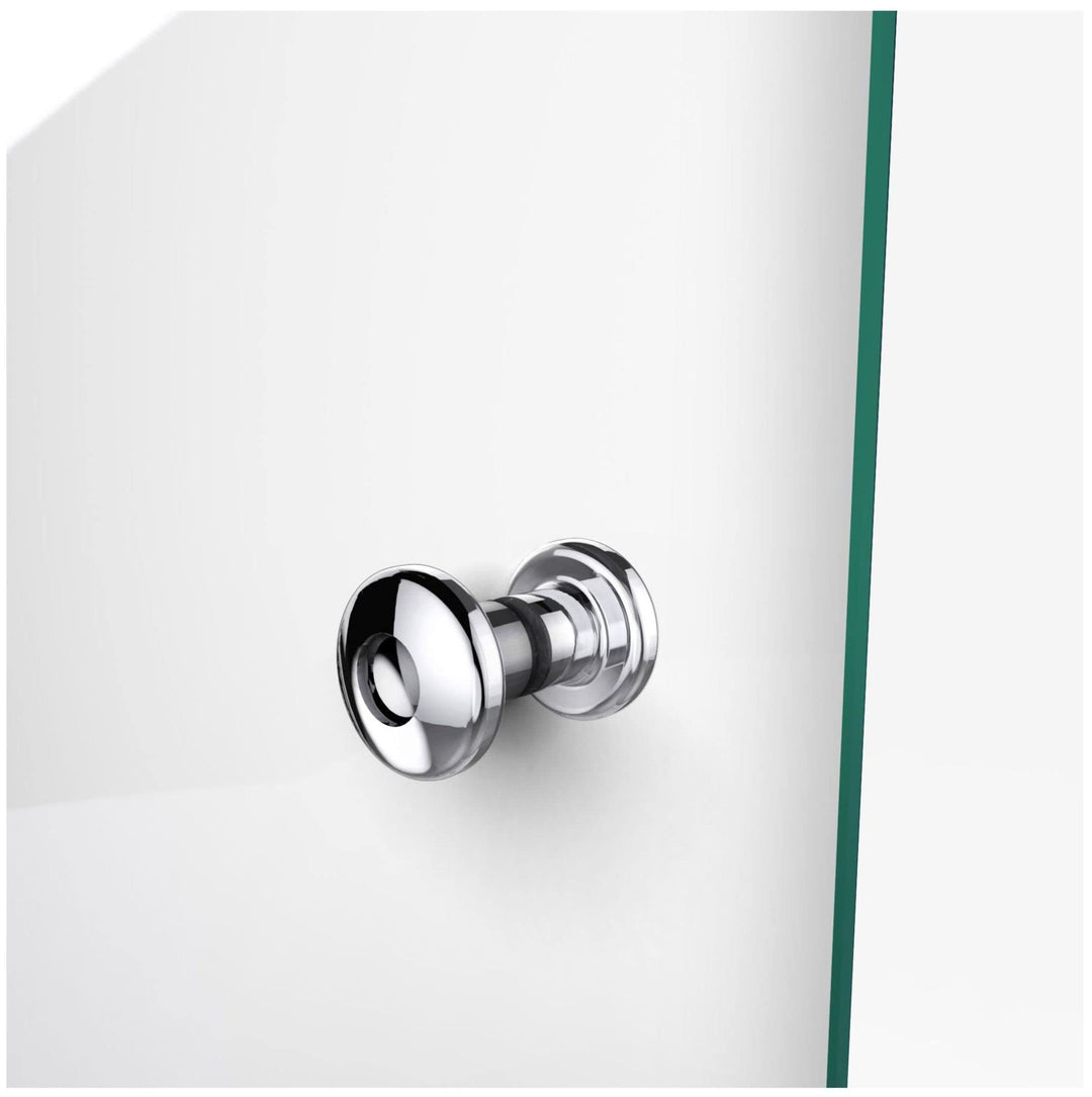 DreamLine Aqua Fold 36 in. W x 58 in. H Frameless Bi-Fold Tub Door in Chrome - Diamond Home USA