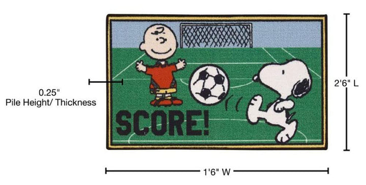 Nourison Peanuts by Friends Green Accent Rug - 1'6" x 2'6" - Diamond Home USA