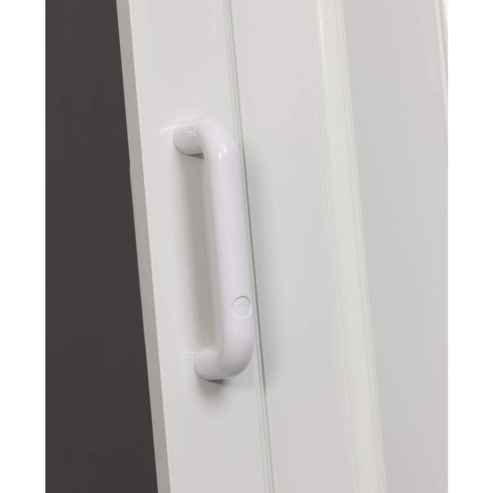 White 36x96 Folding Door Plastic Includes Hardware - Diamond Home USA