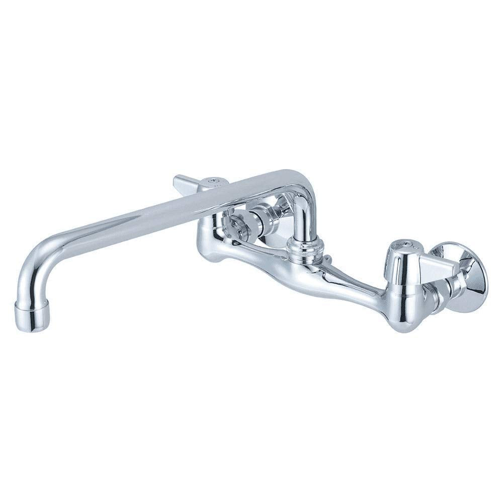 Central Brass 0047-TA3 Handle Wall Mount Kitchen Faucet Chrome
