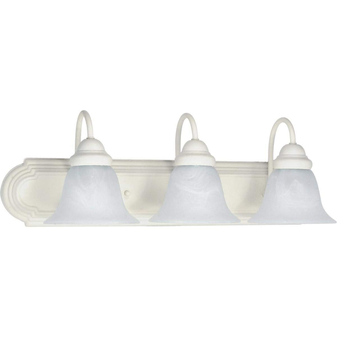 3 Light 24 in. Vanity White Traditional Metal Includes Hardware