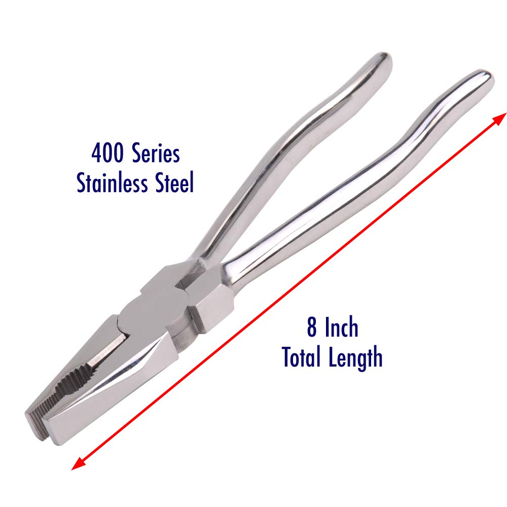Aven 10351 Stainless Steel Combination Pliers 8" - Diamond Home USA
