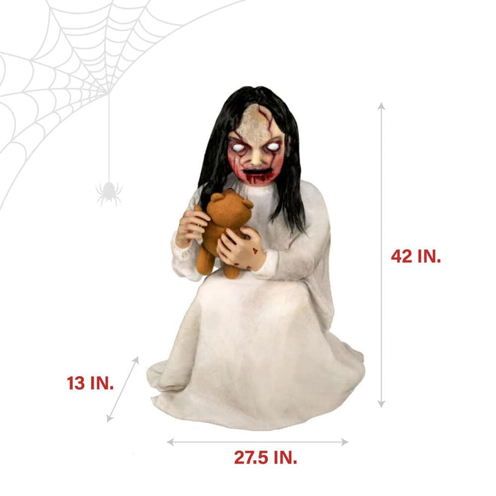 Haunted Hill Farm Motion-Activated Lunging Lily The Demonic Zombie Girl by Tekky - Diamond Home USA