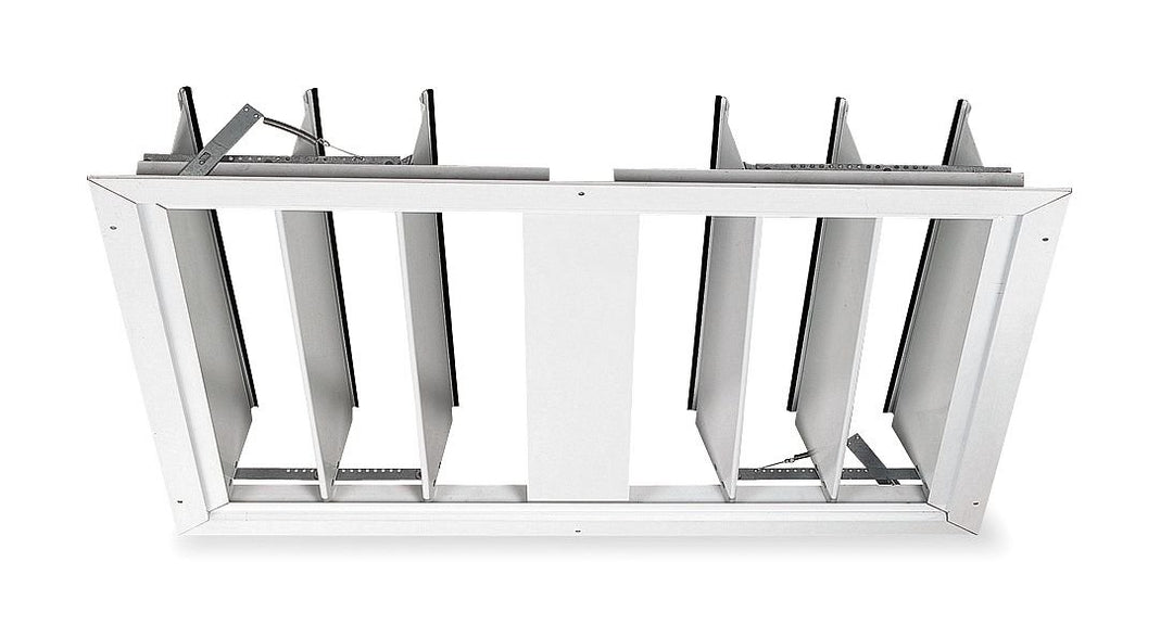Fan Shutter 30 In White Painted Aluminum