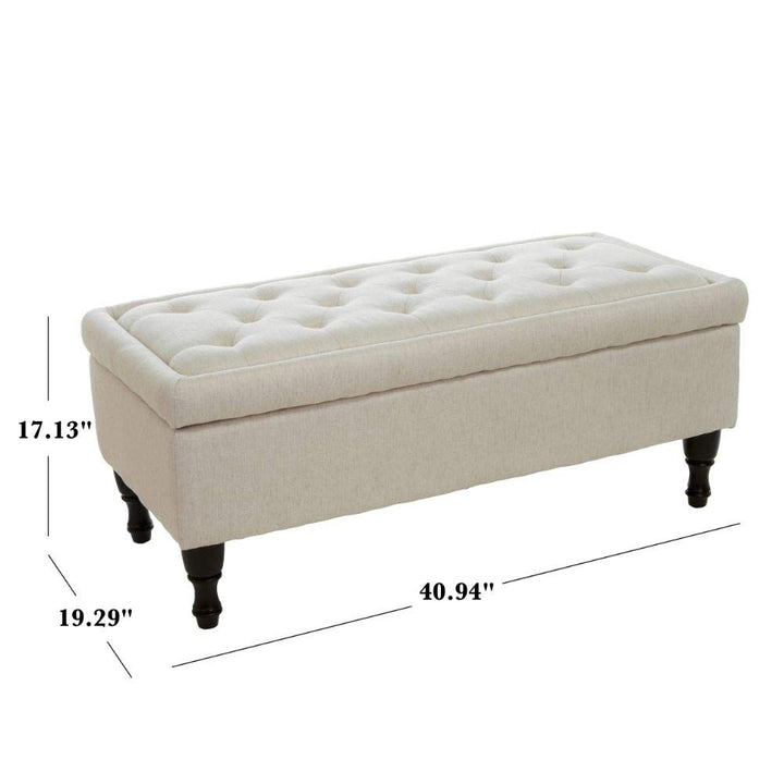 Best Selling Carolina Fabric Storage Ottoman