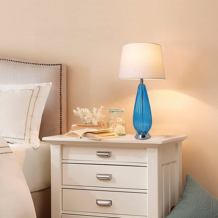 28-inch Table Lamp (Set of 2) Blue Modern Contemporary - Diamond Home USA