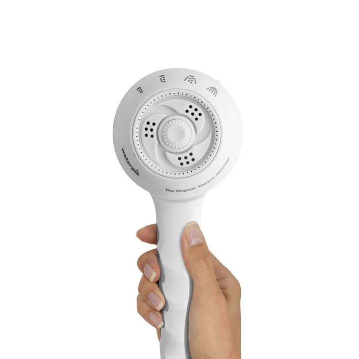 Waterpik SM-451T 2.0 GPM PowerSpray+ Original Shower Massage Shower Head White - Diamond Home USA
